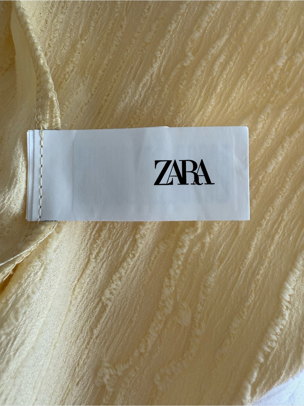 ZARA~ Textured Midi Dress NWT Small and Medium - Picture 9 of 11